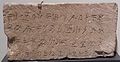 Inscription in in Eteocypriot (Cypriot syllabary), cica 500-300 BC, probably from Amathous. Donated to the Ashmolean Museum by Prof. J. L. Myres in 1895.