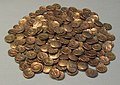 Alton B Hoard, 206 gold staters of Tincomarus and Verica, 1st century AD, from Alton, Hampshire.