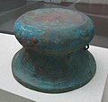 Bronze drum with cloud and thunder pattern decoration