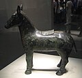 Bronze wine vessel in the shape of a foal (Western Zhou)