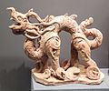 Pottery funerary figurine of a dragon